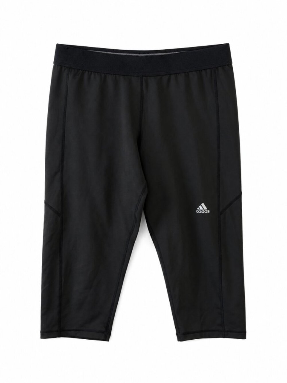 💖 2/40 Adidas Techfit Black Cropped Compression Leggings Size Large